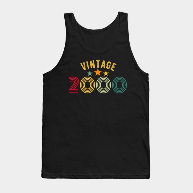 Vintage 2000 Birthday Tank Top by PlusAdore